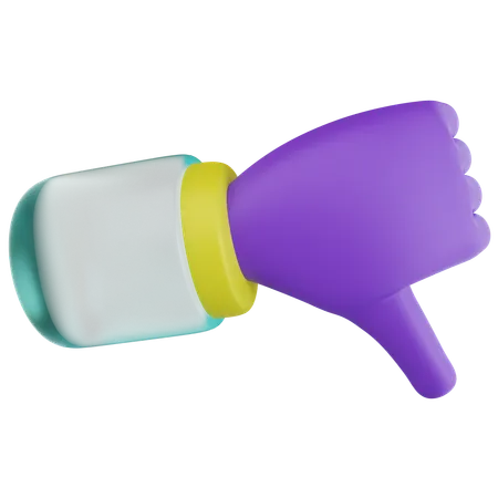 Thumb Down  3D Icon