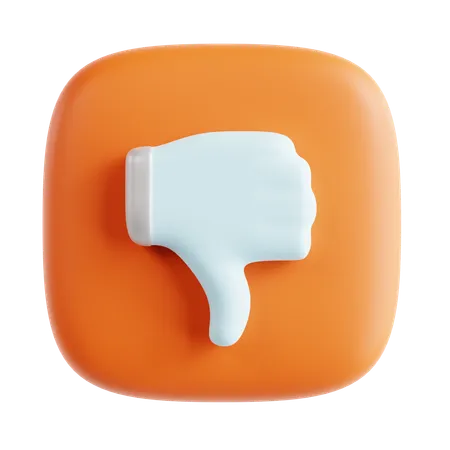 Thumb Down  3D Icon