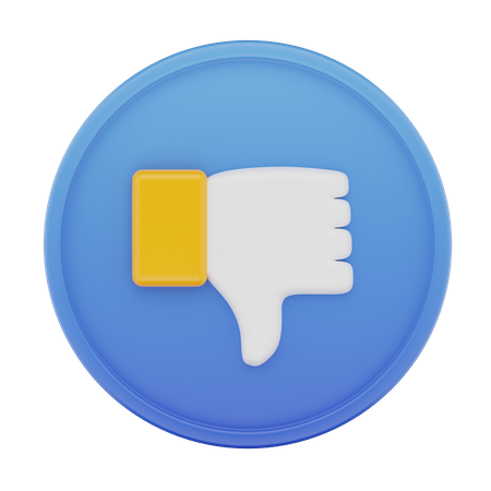 Thumb Down  3D Icon