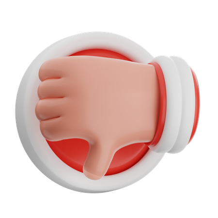 Thumb Down  3D Icon