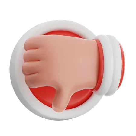 Thumb Down  3D Icon