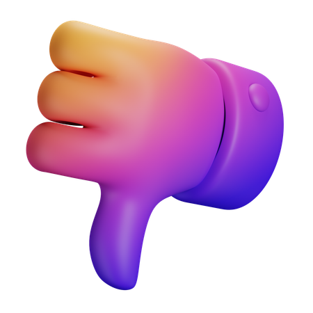 Thumb Down  3D Icon