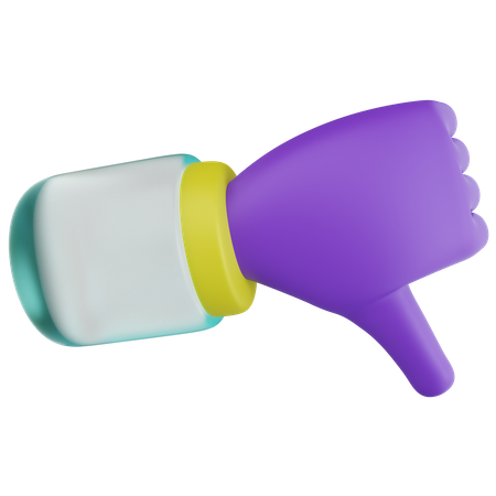Thumb Down  3D Icon
