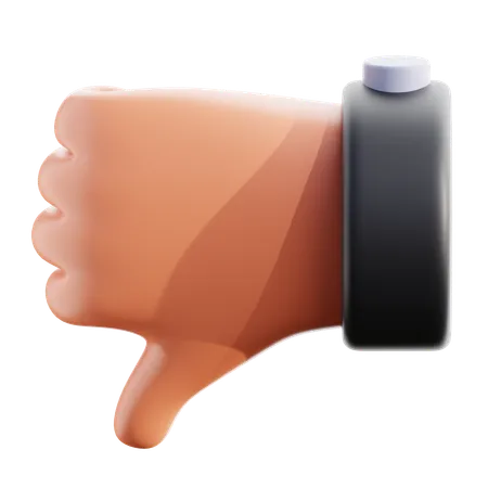 Thumb Down Hand Gesture 3 D 3D Icon