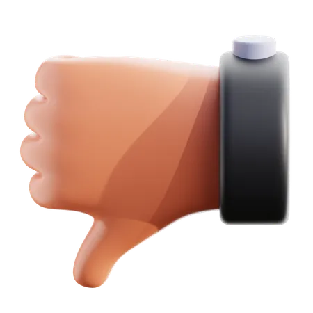 Thumb Down Hand Gesture  3D Icon