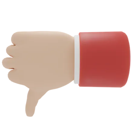 Thumb Down Hand Gesture  3D Icon