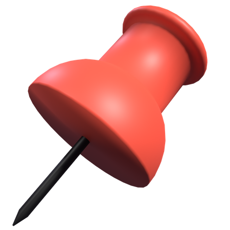 Thumb Pin  3D Icon