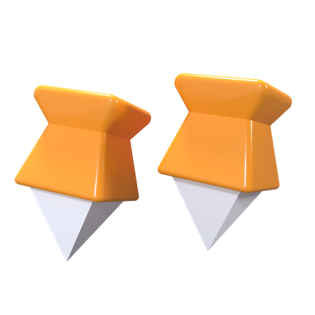 Thumb Pin  3D Icon
