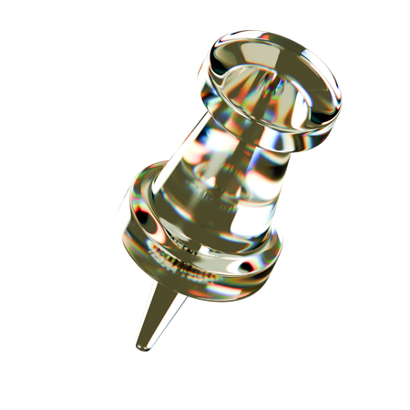 Thumb Pin  3D Icon