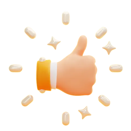 THUMB UP  3D Icon