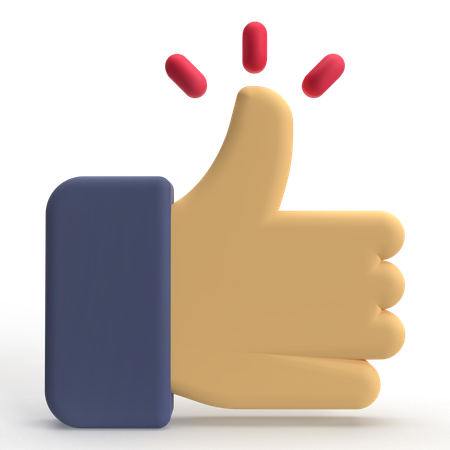 Thumb Up  3D Icon