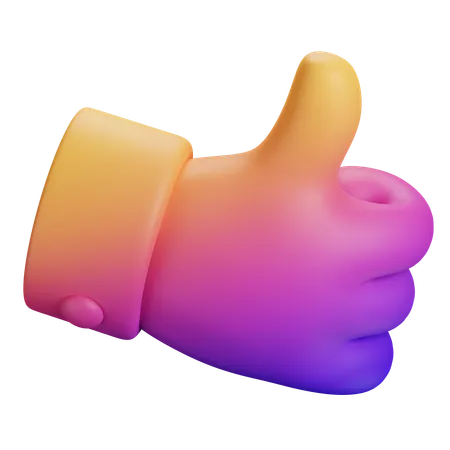 Thumb Up  3D Icon