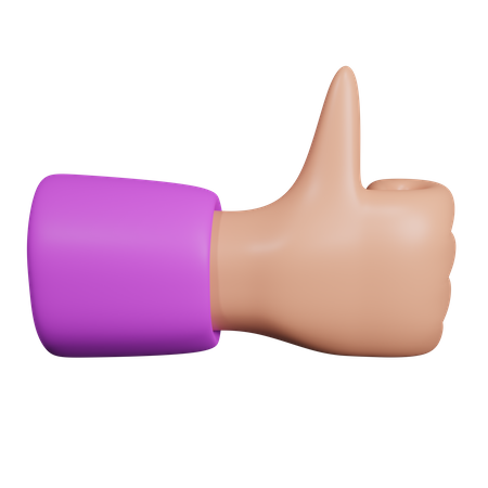 Thumb Up  3D Icon