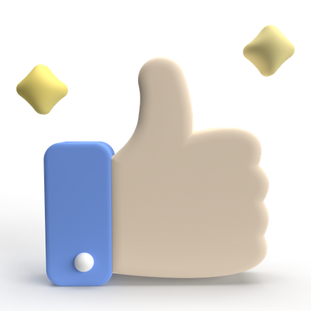 Thumb Up  3D Icon