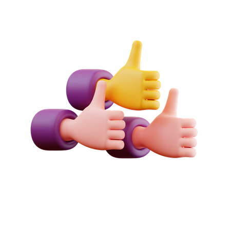 Thumb Up  3D Icon
