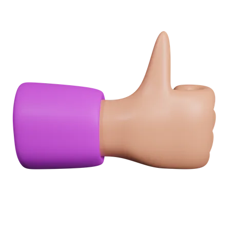 Hand Like Or Thumb Up Download This Item Now 3D Icon
