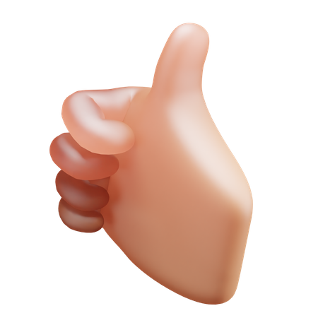 Thumb Up Gesture  3D Icon