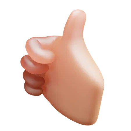 Thumb Up Gesture  3D Icon