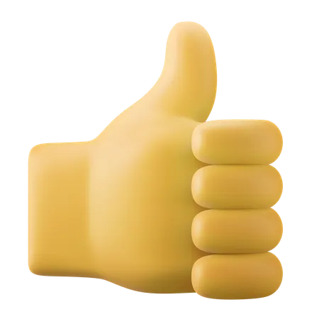 Thumb Up Hand  3D Icon