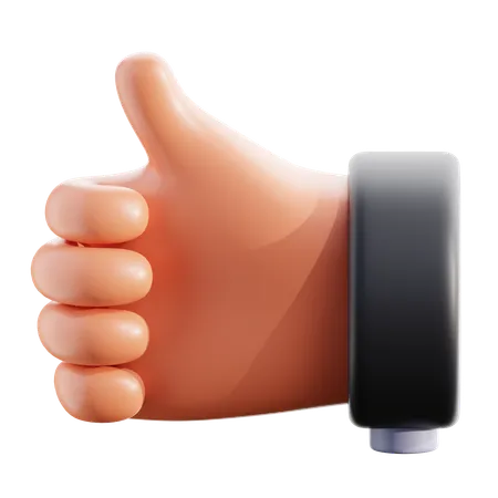 Thumb Up Hand Gesture 3 D 3D Icon