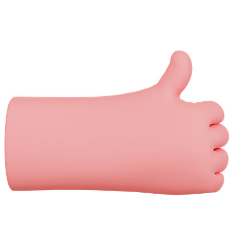 Thumb Up Hand Gesture  3D Icon