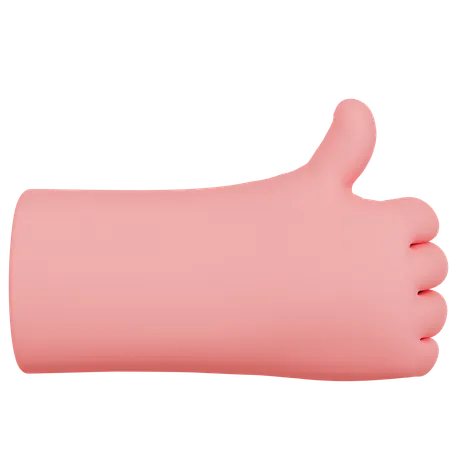 Thumb Up Hand Gesture  3D Icon