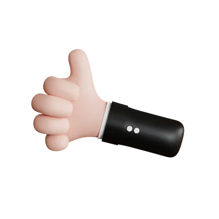 Thumb Up Hand Gesture  3D Icon