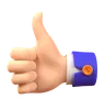 Thumb Up Hand Gesture