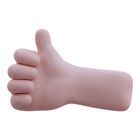 Thumb Up Hand Gesture  3D Icon