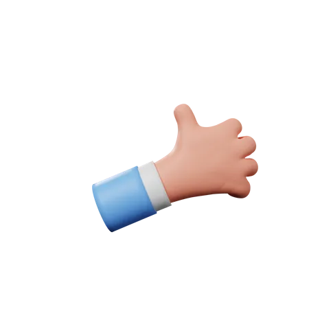 3 D Illustration Of Hand Gesture Thumb Up 3D Illustration