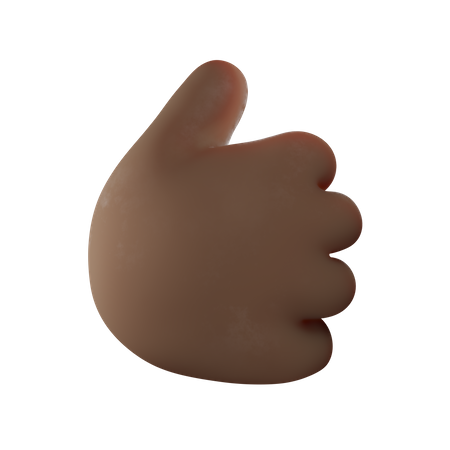 Thumb Up Hand Gesture 3D Illustration