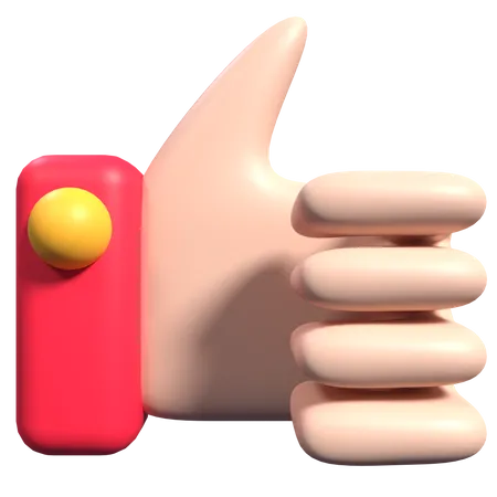 Thumb Up Hand Gesture  3D Icon