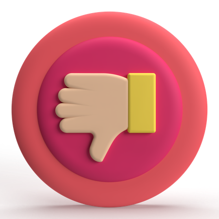 Thumbs Down  3D Icon