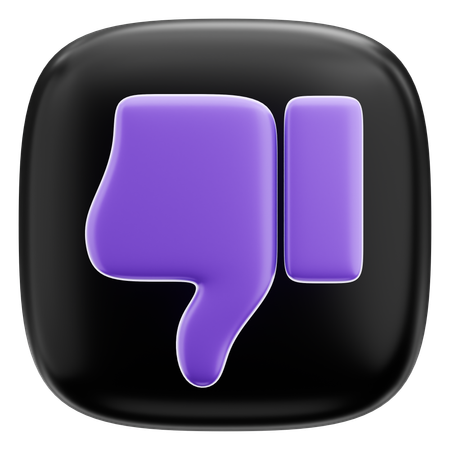 Thumbs Down  3D Icon