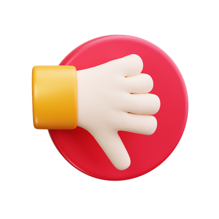 Thumbs Down  3D Icon