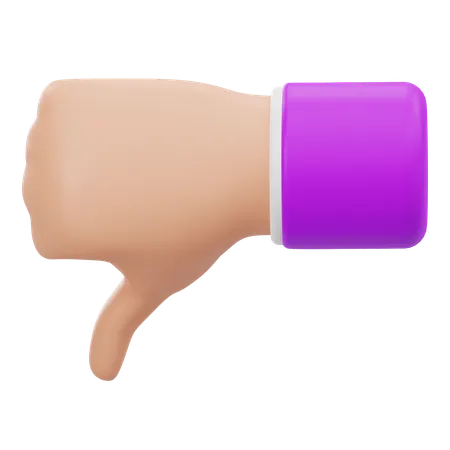 Thumbs Down  3D Icon