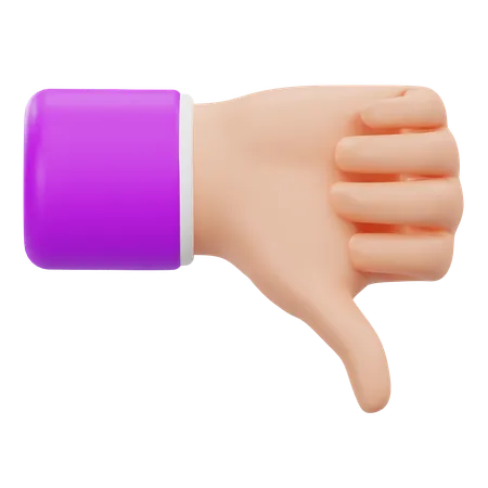 Thumbs Down  3D Icon