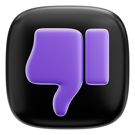 Thumbs Down  3D Icon
