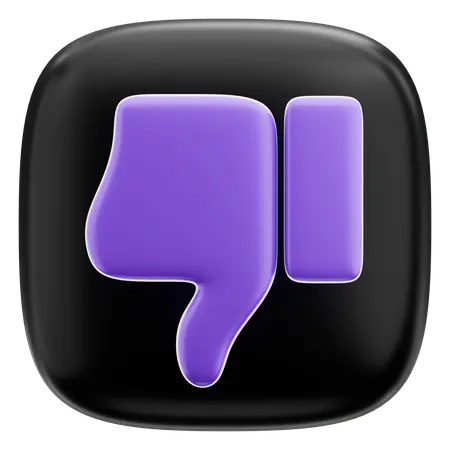 Thumbs Down  3D Icon