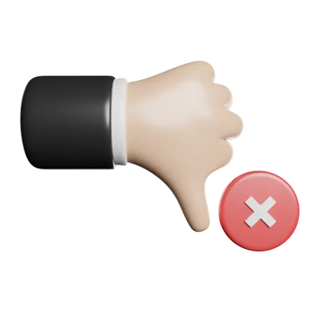 Thumbs Down  3D Icon