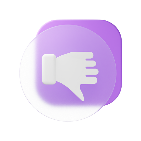 Thumbs Down  3D Icon