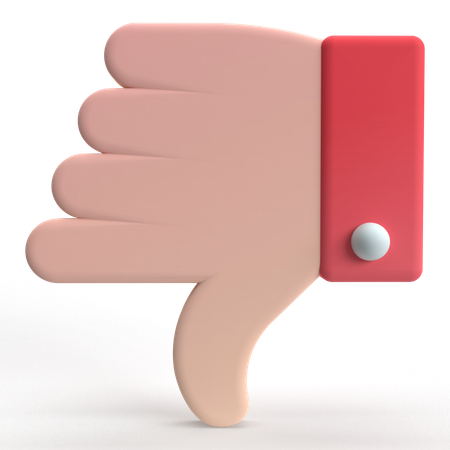 Thumbs Down  3D Icon
