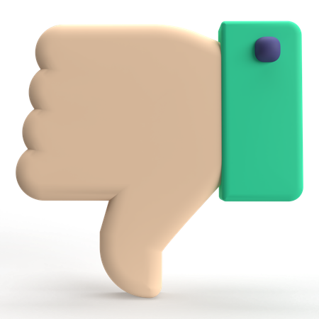 Thumbs Down  3D Icon