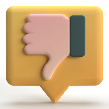 Thumbs Down  3D Icon
