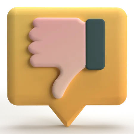 Thumbs Down  3D Icon
