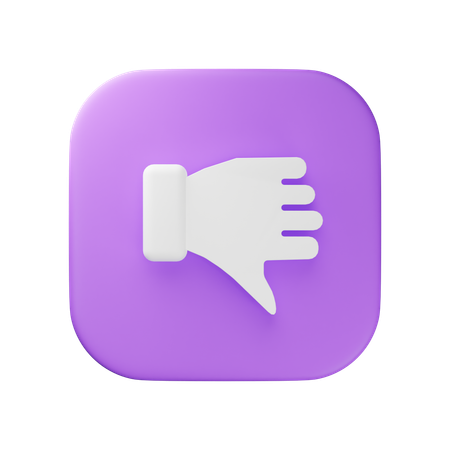 Thumbs Down  3D Icon