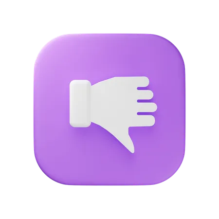 Thumbs Down  3D Icon