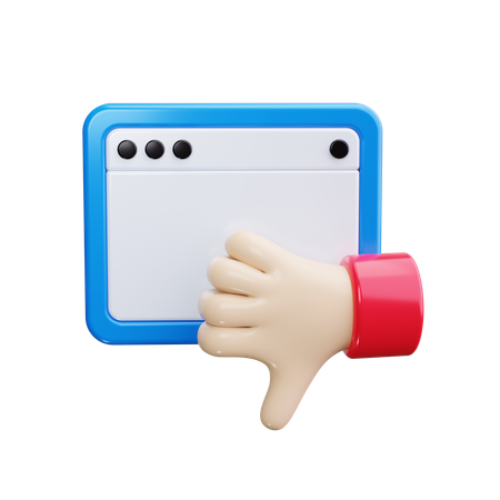 Thumbs Down  3D Icon