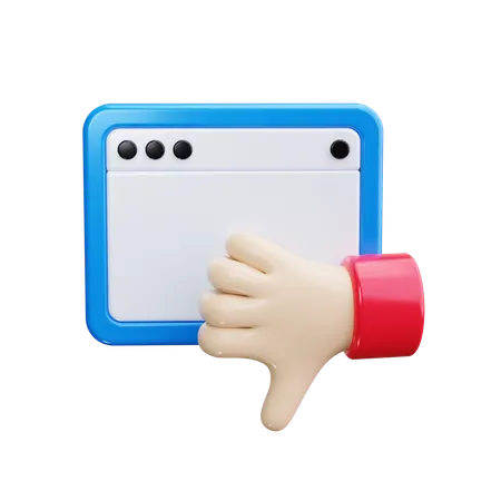 Thumbs Down  3D Icon