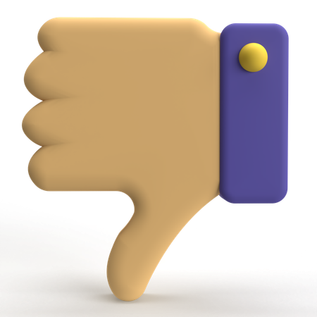 Thumbs Down  3D Icon